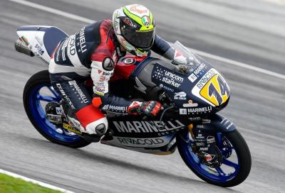 Moto3: Arbolino in pole a Valencia